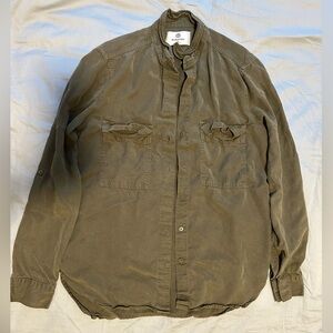 Babaton Olive Green Button Up